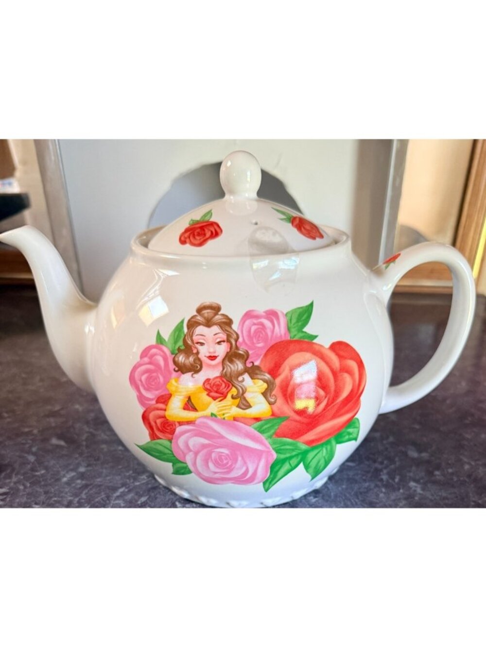 Walt Disney World Exclusive Ceramic Beauty & The Beast Princess Belle Teapot NOB - Picture 3 of 9